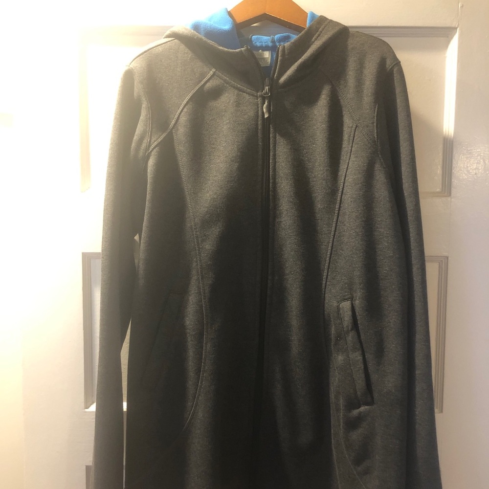 Athleta long jacket with hood. NWT.